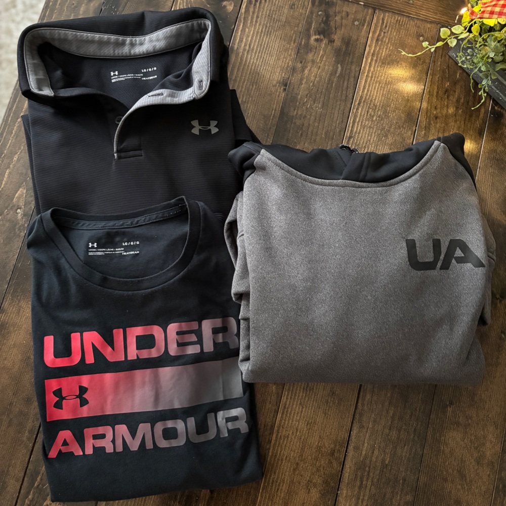 Under Armour Black and Gray Apparel Set